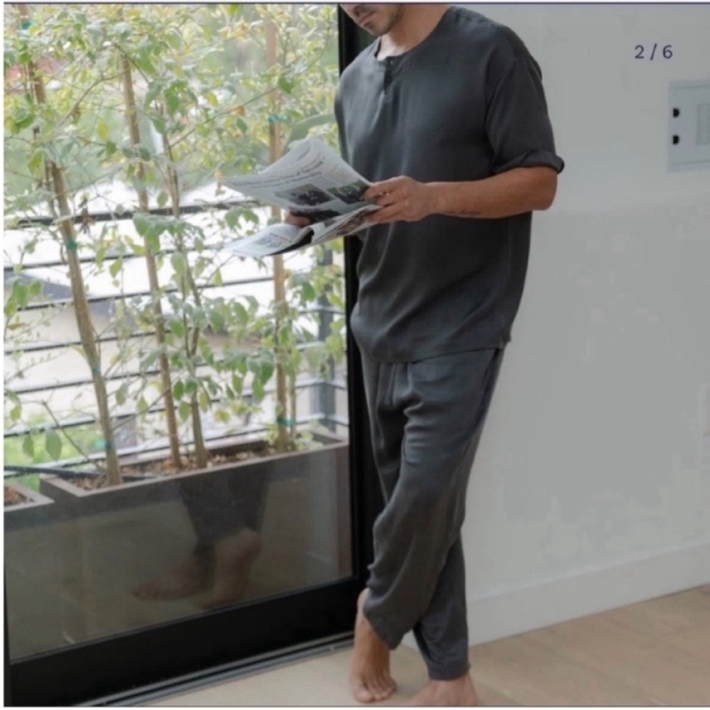 Lahgo washable silk pajamas Men Lunya